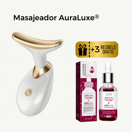 (COMPRA 1 LLEVA + 3 SERUM) Masajeador AuraLuxe® + Regalo Gratis